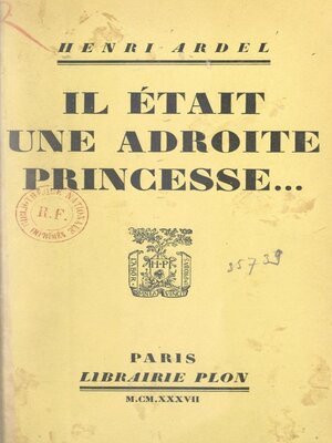 cover image of Il était une adroite princesse...